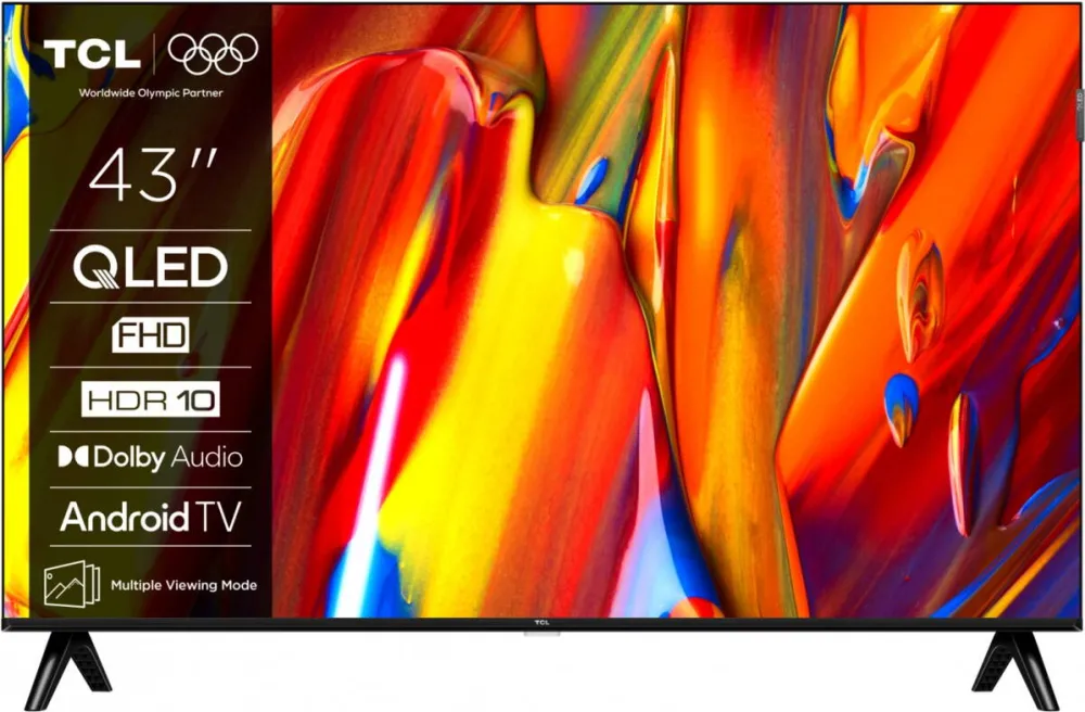Televizor TCL QLED 109 cm (43") 43V5C, Full HD, Smart TV, WiFi, CI+