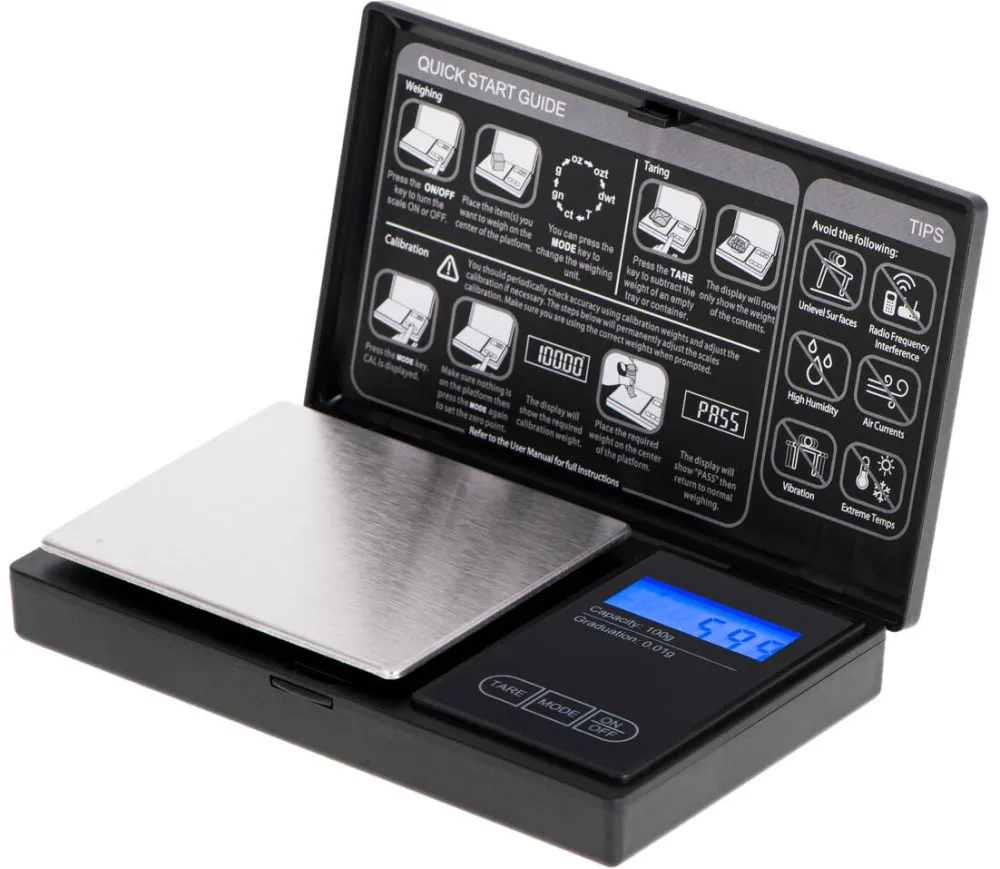 Cantar de Precizie Adler AD 3176 Precision, 0.01g, Black