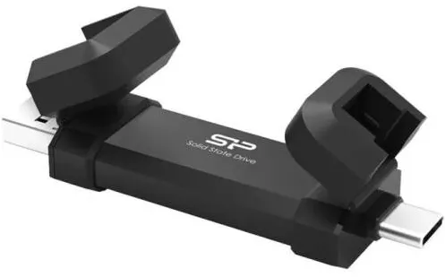 Memorie USB SILICON-POWER SILICON POWER DS72 1TB USB-A USB-C 1050/850MB/s Pendrive Black