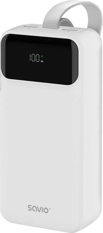 SAVIO Powerbank Savio BA-11, 30000 mAh, alb, 3 porturi USB