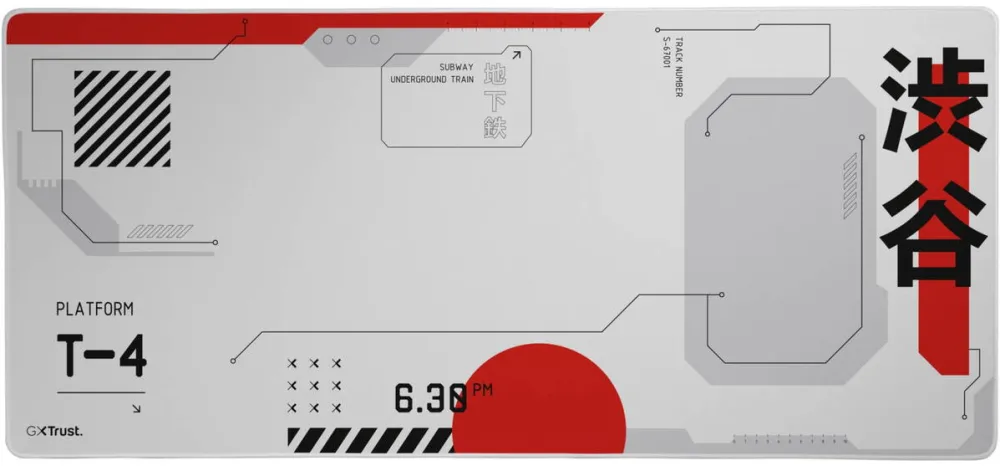 Mouse pad TRUST gaming GXT 759 XXL, 900x400mm, Japanese print, negru