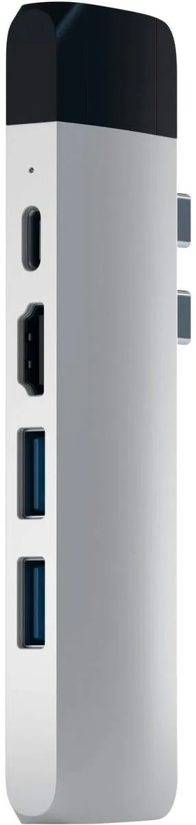 Docking Station Satechi Docking USB-C Satechi PRO Hub HDMI 4K, PassThroughCharging, 1x USB3.0, 1xSD, Ethernet, Argintiu