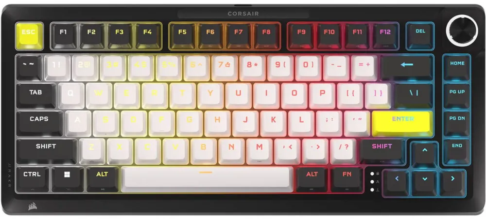 Tastatura Corsair Tastatura mecanica gaming Corsair MAKR PRO DIY 75% form factor, ultra-premium 100% aluminum build , MGX Hyperdrive switches
