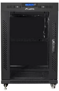 Carcasa server LANBERG Rack de instalare Lanberg, 19", 15U, 800x1000, Sticla LCD, Negru