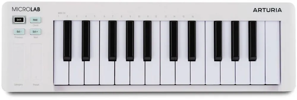 ARTURIA MicroLab mk3 MIDI keyboard 25 keys USB White
