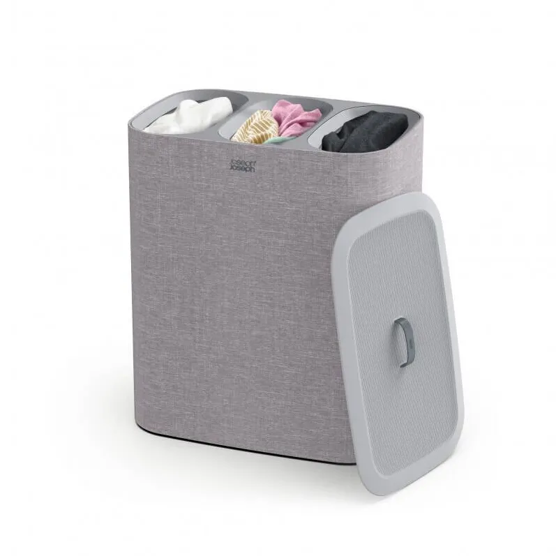 JOSEPH JOSEPH Cos pentru rufe Joseph Joseph 50024, 71x59.1x39.5 cm, 90 L, Manere, 3 compartimente, Gri