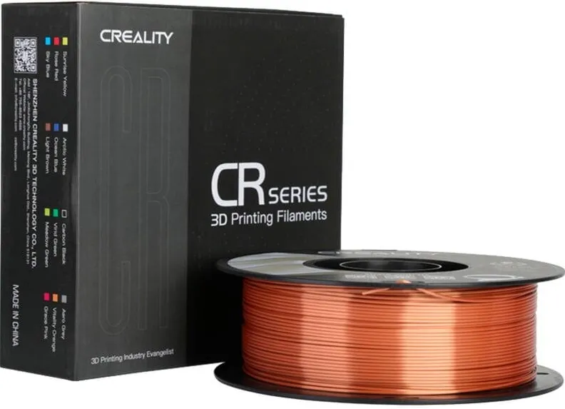 CREALITY Creality CR-Silk PLA filament copper red, 3D filament (1 kg, 1.75 mm, on roll)
