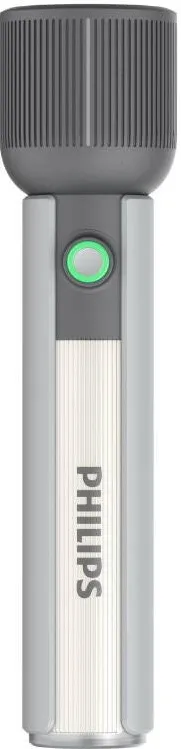 Philips Lanterna COB cu lumina LED Philips Phil-SFL1183/10, 400 lm, distanta fascicul luminos pana la 270m, timp de functionare pana la 5 ore, baterie 2000mAh, timp incarcare USB-C 5 ore, IP44, 5 moduri de reglare a intensitatii luminoase