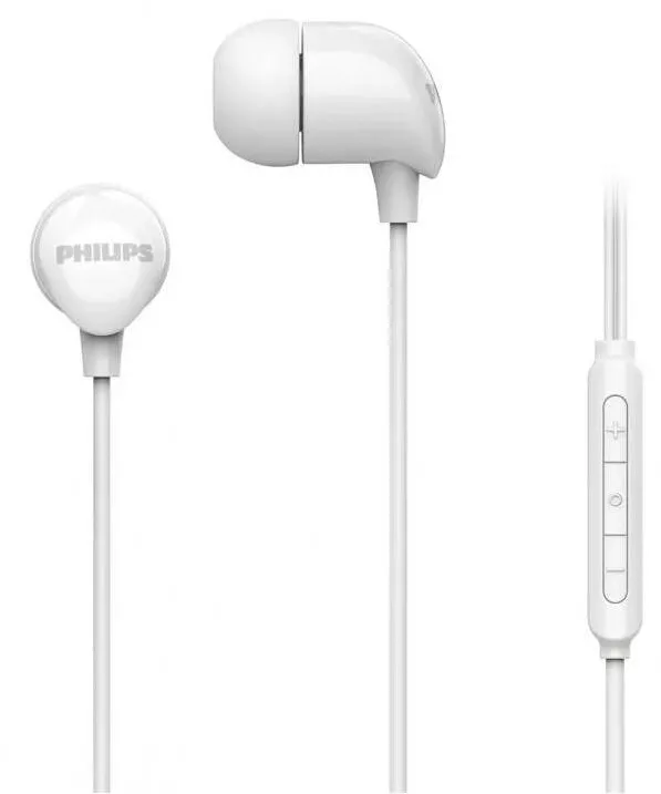 Casti In-Ear Philips Casti intraauriculare PHILIPS cu microfon, drivere de 8,6 mm, albe TAE2146WT/00