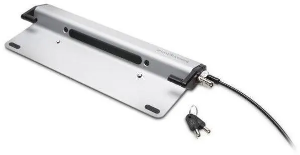 Accesoriu Laptop Kensington Statie de blocare laptop Kensington, cu MicroSaver 2.0, cheie rotunda, aluminiu, argintie