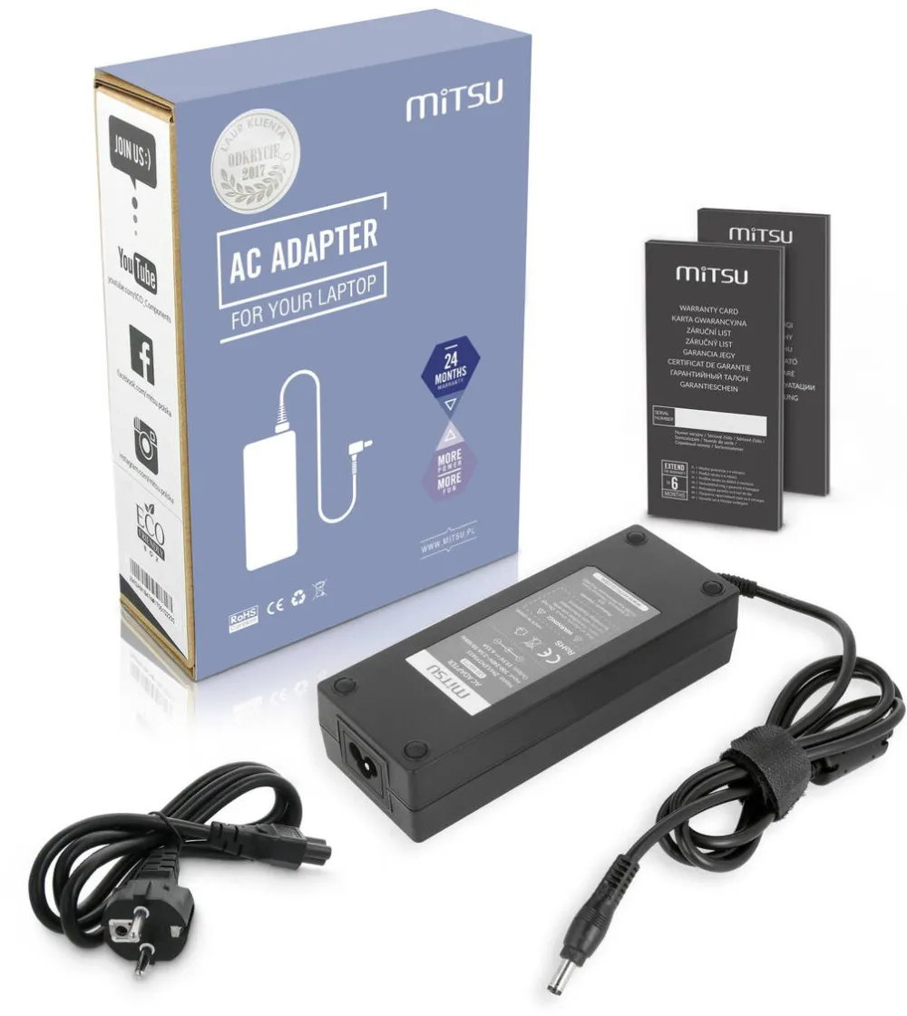 Alimentator Laptop MITSU Incarcator laptop Mitsu 19.5V 6.15A 120W, 5.5x2.5mm, protectie supratensiune