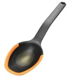 Fiskars Lingura Fiskars Functional Form, cu margine de silicon, Portocaliu/Negru
