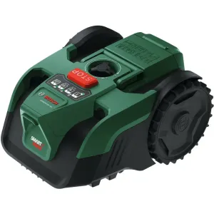 BOSCH Robot de tuns gazon/iarba fara fir perimetral Bosch VISIMOW18V-100, 18 V, latime de taiere 16 cm, inaltime de taiere 20 - 60 mm, senzori ultrasonici, motor brushless, include: acumulator PBA 18V 4.0 Ah + incarcator