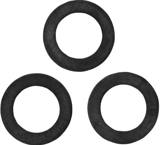Gardena Set 3 garnituri plate pentru racord robinet, Gardena, compatibil OGS/Profi, negru