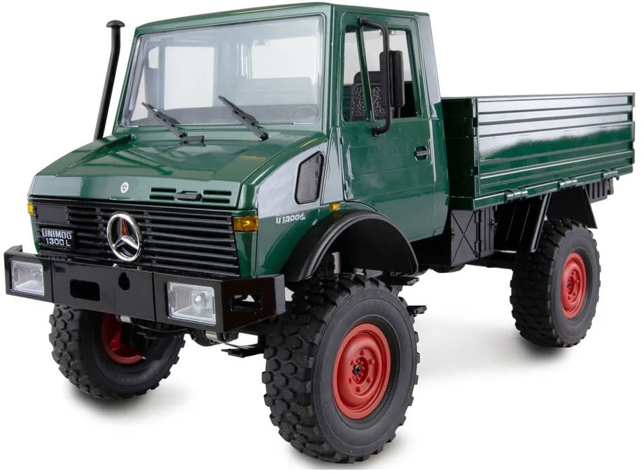 Masina AMEWI Masinuta Amewi RC MB Unimog Basic 1:12, 4WD, LED, verde