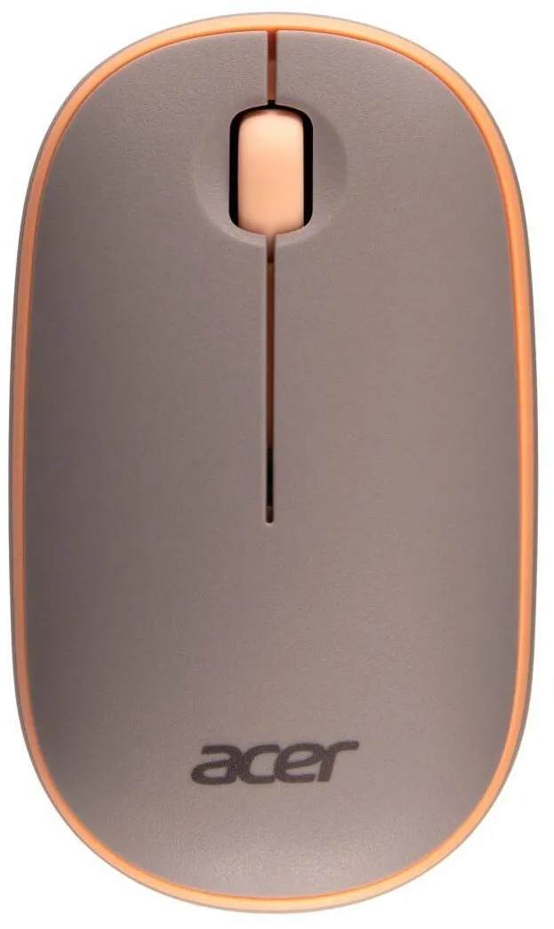 Mouse Acer wireless Acer AMR 100 Bubble, 1600DPI, negru/portocaliu