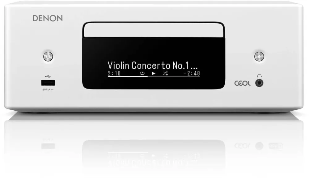 Denon Sistem compact Denon RCD-N12DAB, amplificator HiFi, radio DAB+, alb, 14, 29x13, 15x8, 94cm