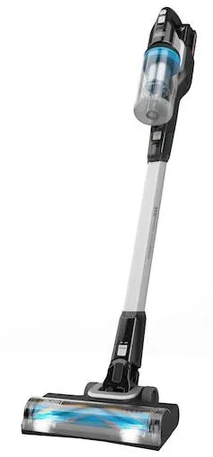 Aspirator Black & Decker vertical BHFEB520D1-QW, Uscare Ciclonica, Fara sac, Negru, Argintiu