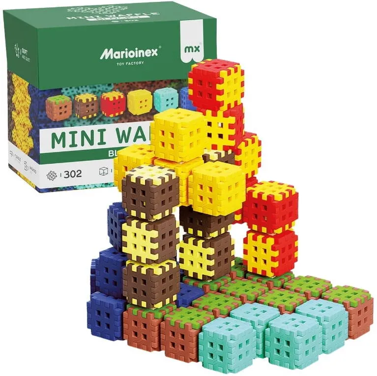 Set constructie educational Marioinex Mini Waffle Blocks 302 piese