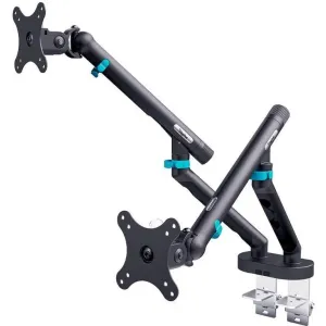 Digitus Suport pentru 2 monitoare Digitus, max. 35", 2x10kg, VESA 75x75, 100x100, negru