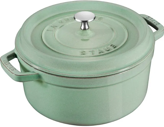 Staub La Cocotte 28cm Round Cast Iron, Sage