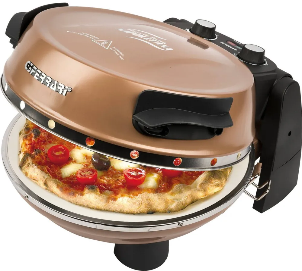 G3Ferrari Pizza Oven Napoletana (copper, 1,200 watts, for pizza ? 31cm, 2 stones)