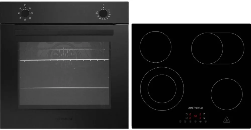 Set cuptor si plita incorporabile Respekta ASET121M5500 65 L negru