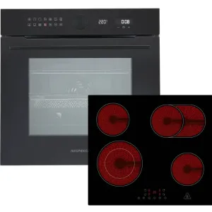 Respekta Respekta ASET9005500 Built-in Oven and Hob Set Black