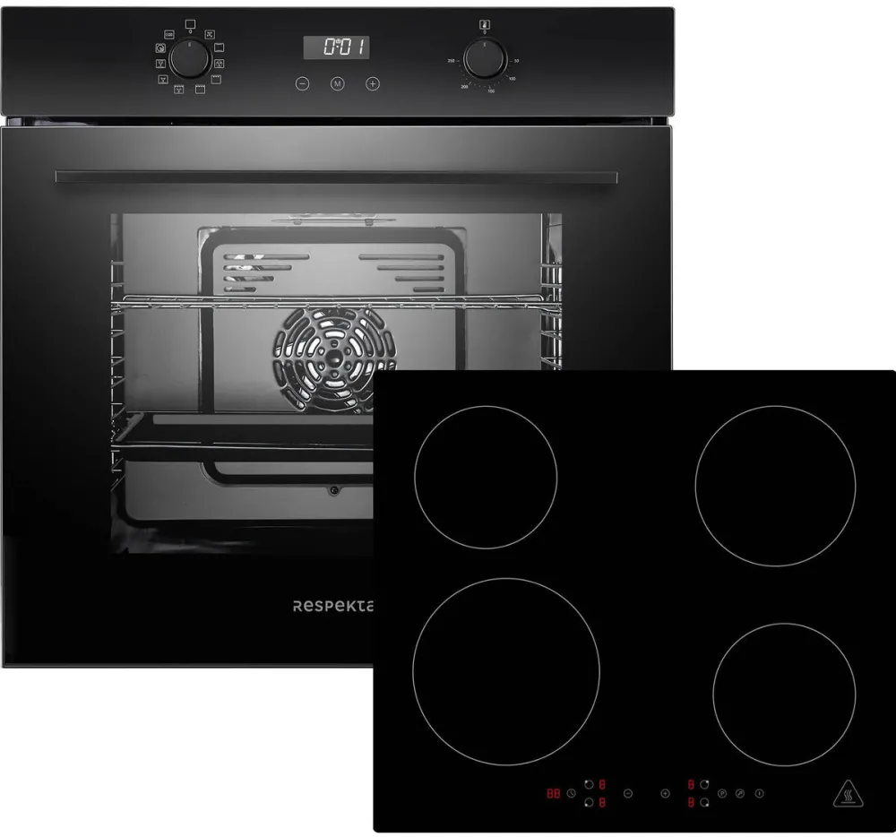 Respekta Cuptor incorporabil ASET7004295I Built-in Oven and Hob Set Negru