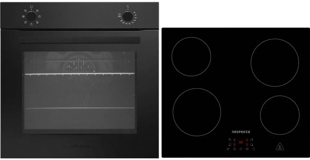 Set cuptor si plita incorporabile Respekta ASET121M4400 66 L negru