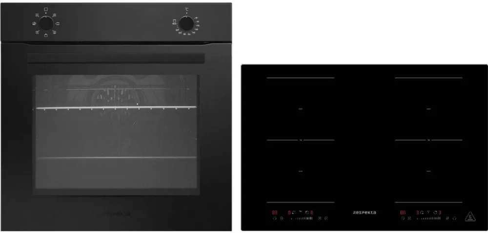 Set cuptor incorporabil si plita Respekta ASET121M8800I electric negru