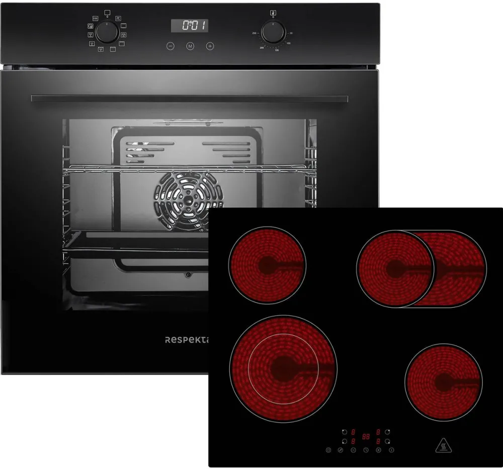 Set cuptor si plita incorporabile Respekta ASET7005500 negru
