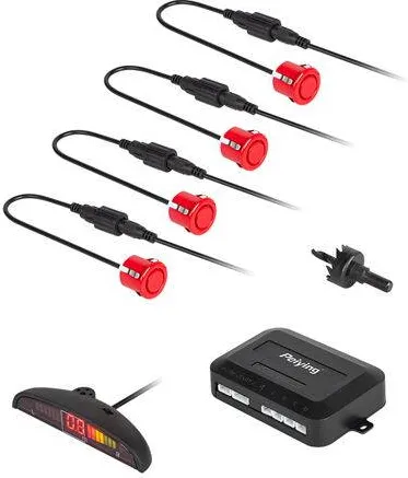 Peiying SISTEM PARCARE DISPLAY LED 4 SENZORI ROSII