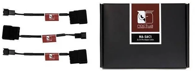 Noctua 4-pin Molex Male - 3-pin Fan Male, negru