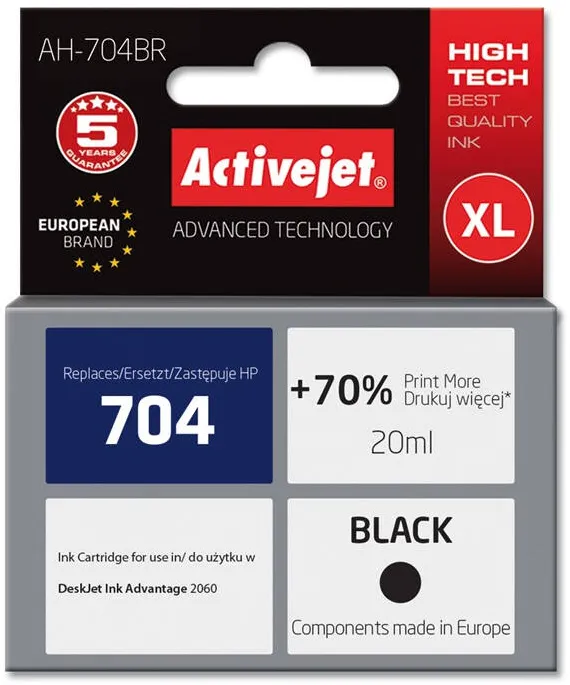 Cartus Imprimanta ACTIVEJET COMPATIBIL for Hewlett Packard No.704 CN692AE