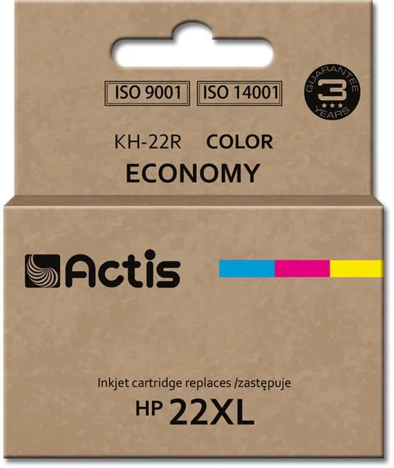 Cartus Imprimanta ACTIS COMPATIBIL KH-22R for HP printer; HP 22XL C9352A replacement; Standard; 18 ml; color