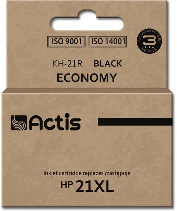 Cartus Imprimanta ACTIS Compatibil KH-21R for HP printer; HP 21XL C9351A replacement; Standard; 20 ml; black
