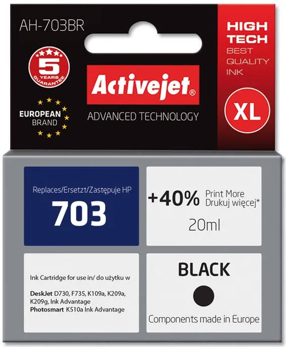 Cartus Imprimanta ACTIVEJET Compatibil for Hewlett Packard No.703 CD887AE