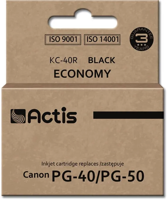 Cartus Imprimanta ACTIS COMPATIBIL KC-40R for Canon printer; Canon PG-40 / PG-50 replacement; Standard; 25 ml; black