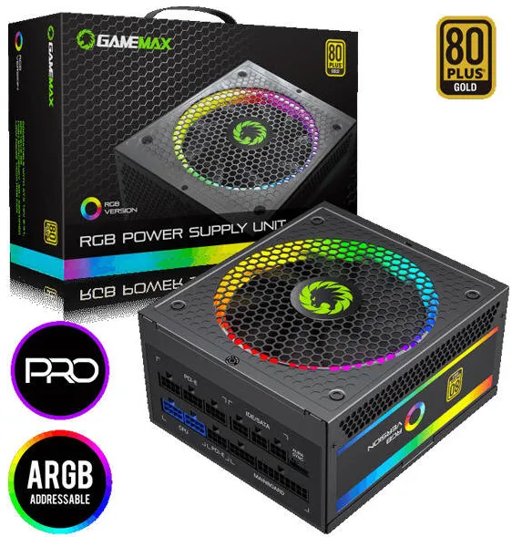 Sursa PC Gamemax RGB-850 Pro, 80+ Gold, 850W