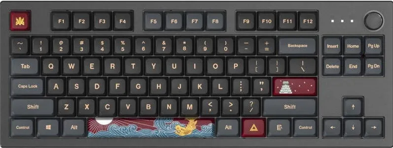 Tastatura Montech Gaming MKey Darkness TKL RGB Gateron G Pro 2.0 Red Mecanica