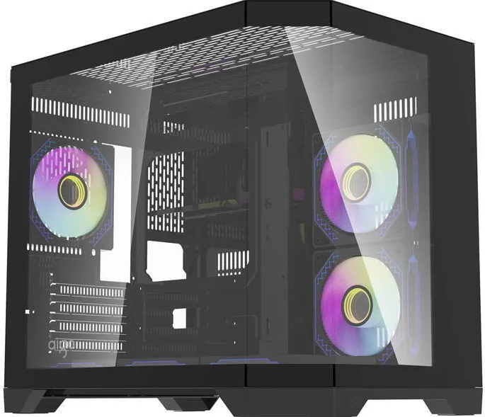 Carcasa PC Darkflash Darkflash Computer Case FT418 + 6 aRGB fans (black)