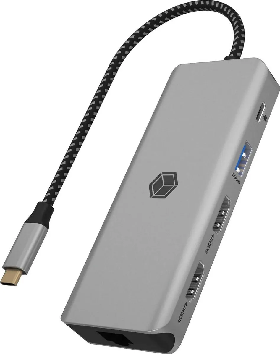 Docking Station Icy Box   9-in-1 mobile USB 3.2 Gen 1 Type-C retail