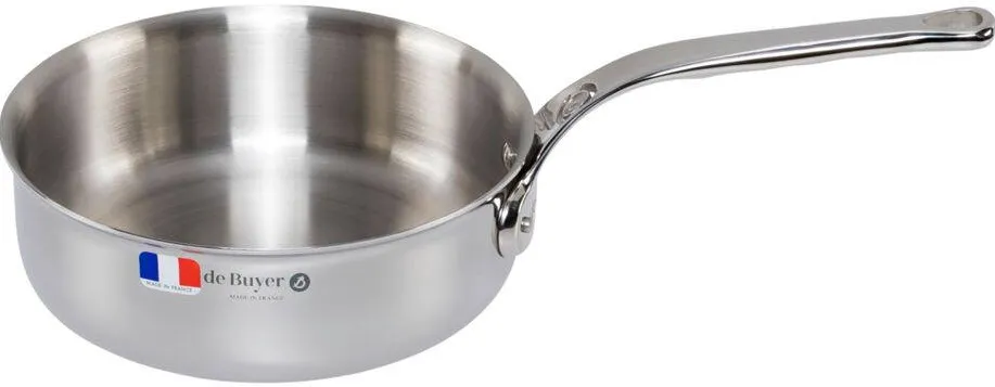 Tigaie sauteuse inox De Buyer Affinity margini drepte 20 cm