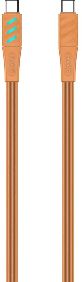 Havit CB6254 - USB Type C to USB Type C charging cable, 1 m (orange)