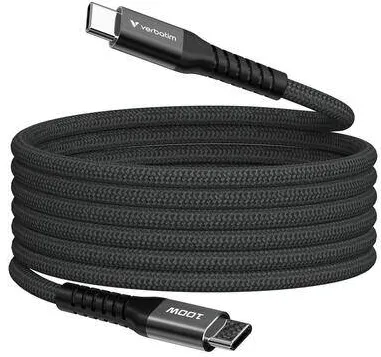 Accesoriu Retea VERBATIM Cablu USB, Verbatim Sync / Charge USB-C la USB-C 100W Magnetic 120 cm, Negru