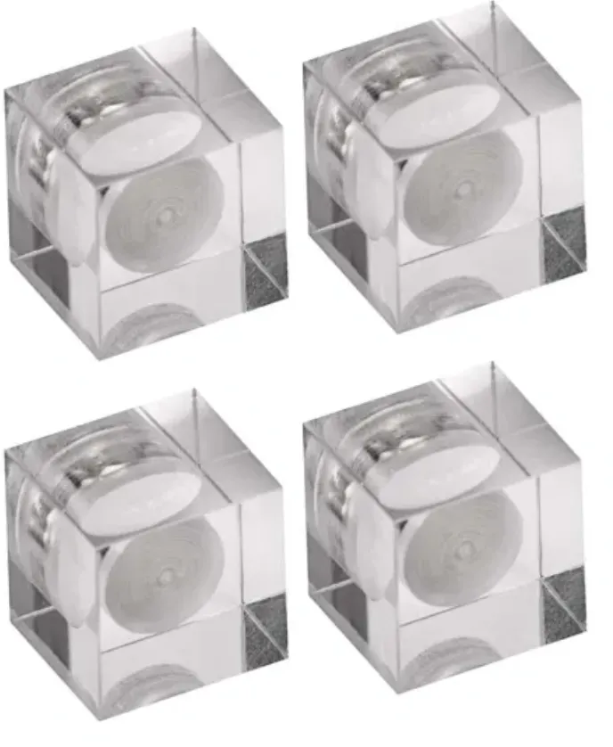 Maul Magneti forma patrata MAUL, din acril 1,5 kg, 4 buc/set - transparenti