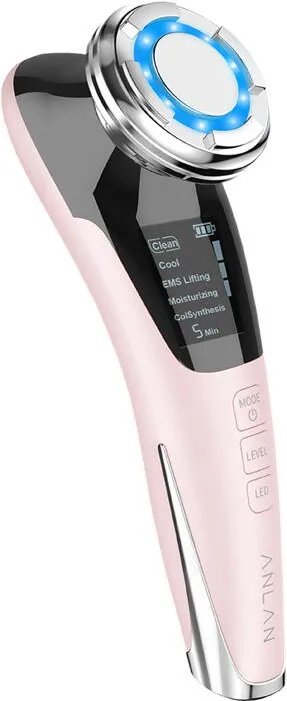ANLAN Masaj facial cu ultrasunete ANLAN 01-ADRY11-001 (roz)