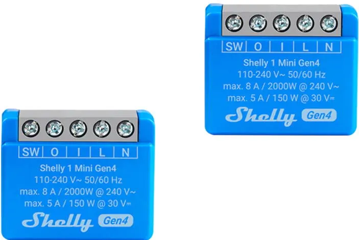 Shelly Set of 2 Controller Shelly 1 Mini Gen4 Zigbee/Matter