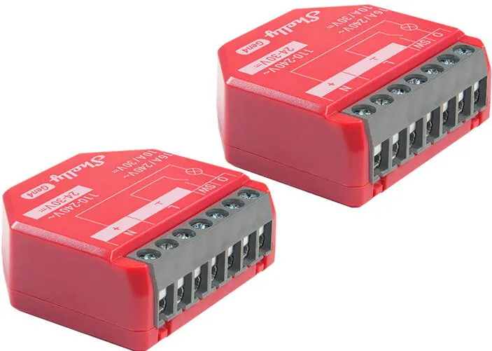 Shelly Set of 2 Controller Shelly 1PM Gen4 Zigbee/Matter